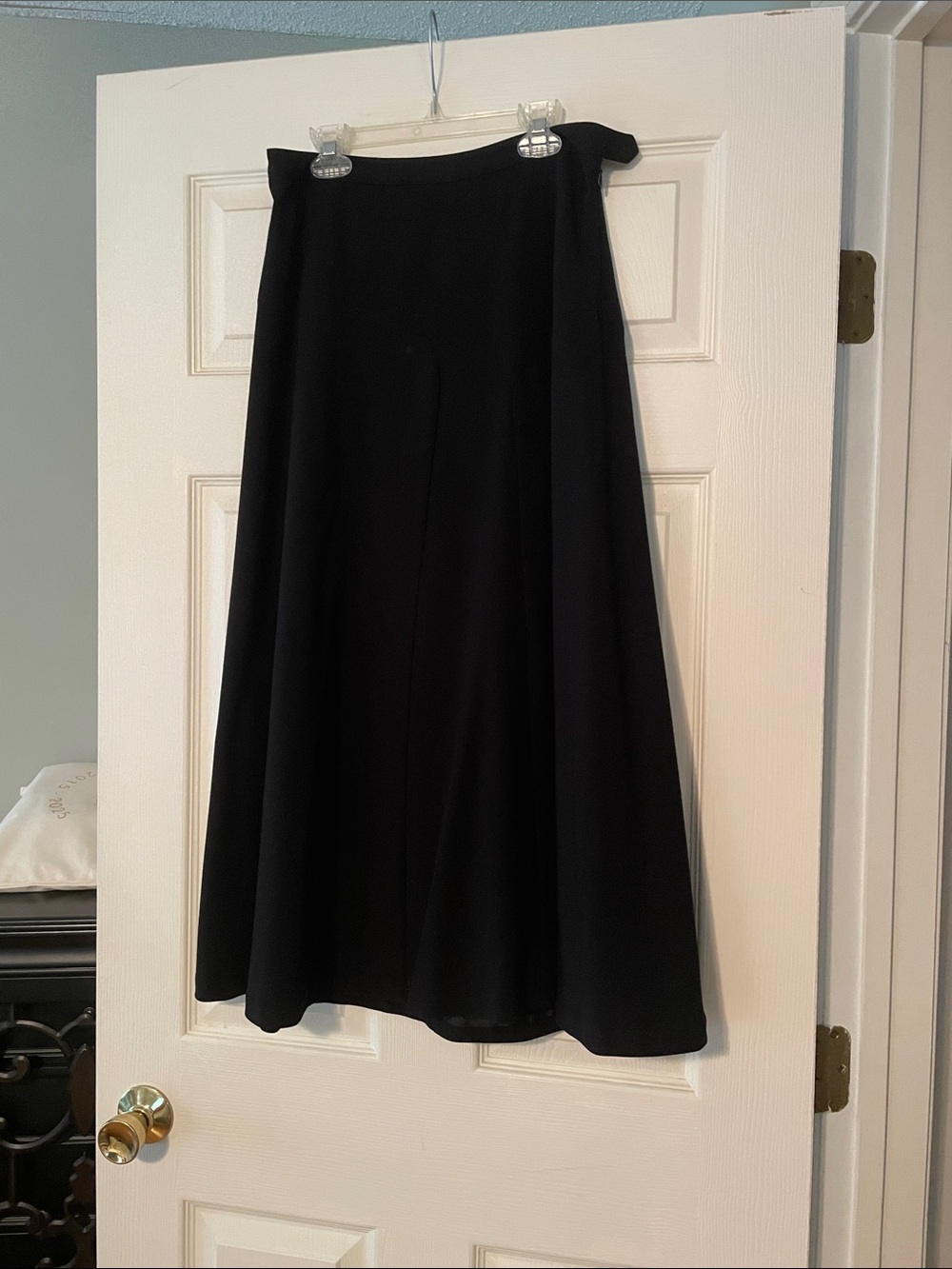 TravelSmith Black A-Line Maxi Skirt